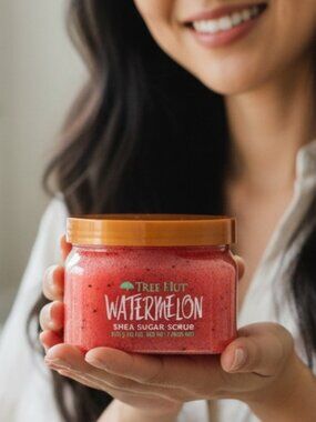 Tree Hut Watermelon Shea Sugar Scrub 18oz Tik Tok Viral Vegan Body Exfoliant